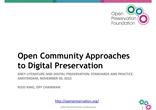 Slide Presentation by Ross King, OPF