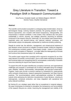 Global Forum for Publishers in Grey Literature