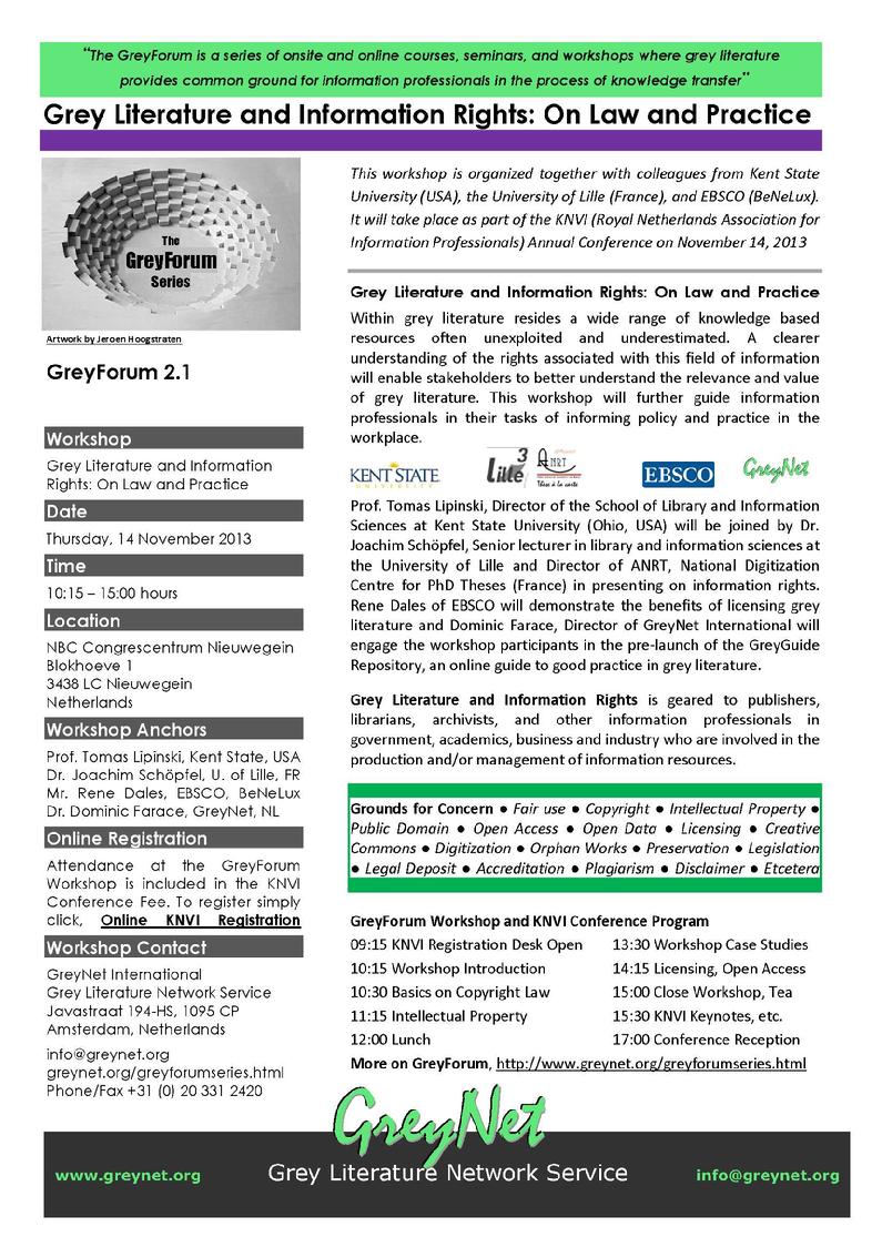 Grey Literature and Information Rights