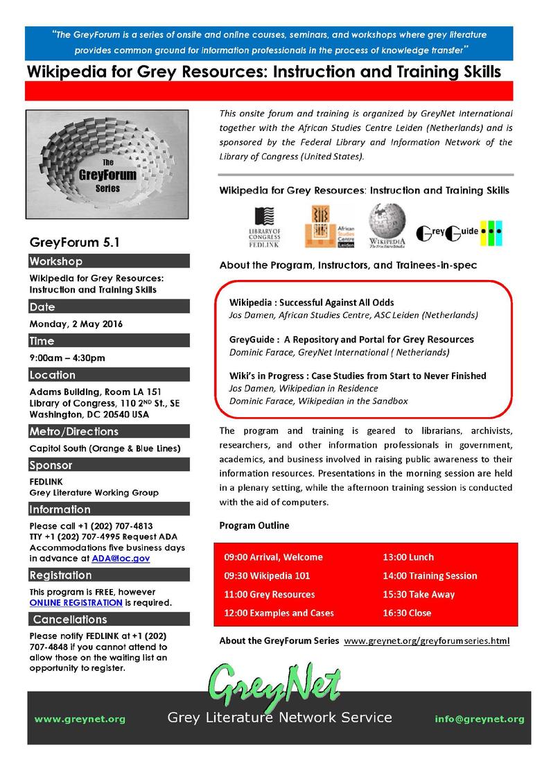 Wikipedia for Grey Resources