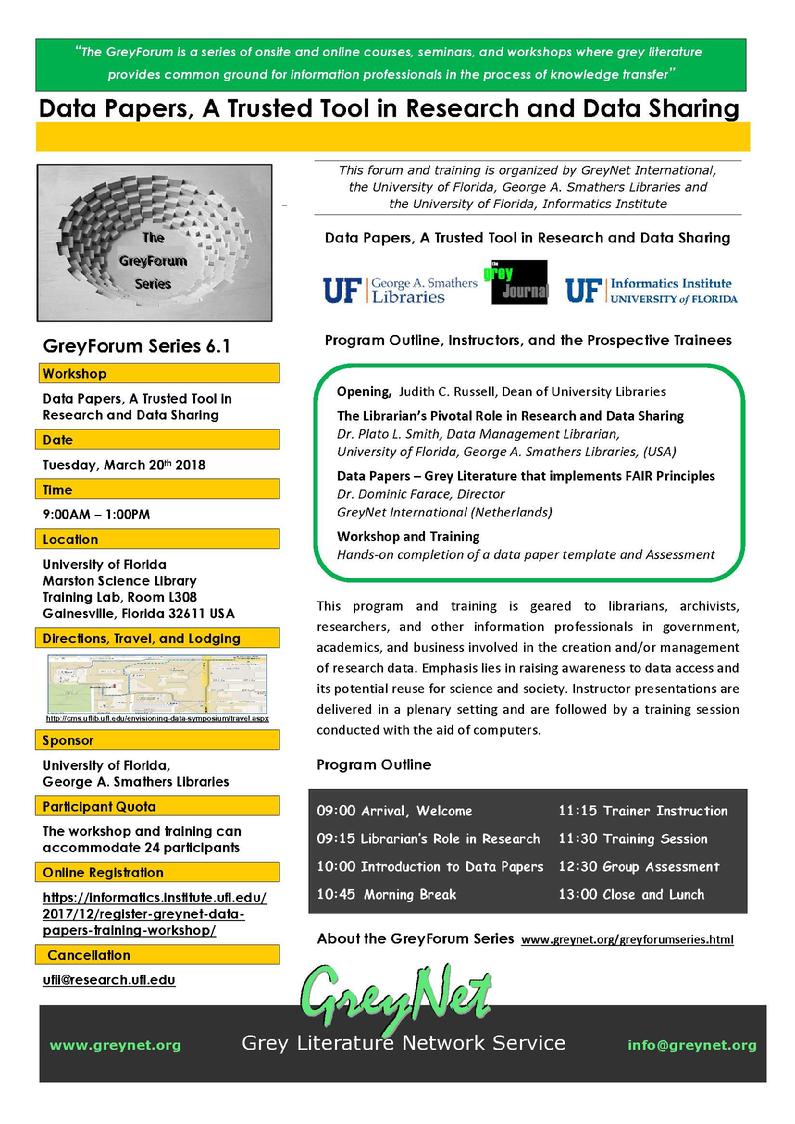 Data Papers Workshop