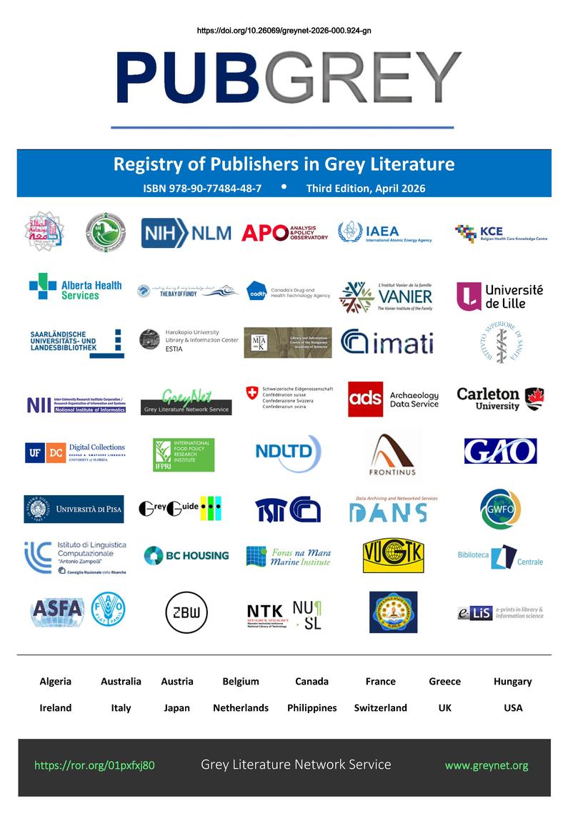 PUBGREY Registry of Publishers in Grey Literature